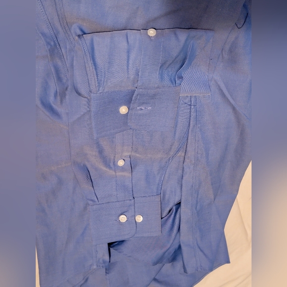Buttoned Down,Men's big & tall blue long sleeve button down blue with pocket NWT - Picture 8 of 8